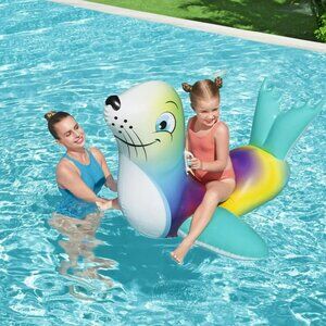 Bestway H2O Go Flash N' Splash Seal Ride-On Inflatable Float Toy Age 3+ New